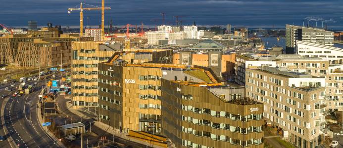 Kontorsprojektet “CPH Highline” omfattar cirka 17 000 kvadratmeter kontor. Bild: Skanska