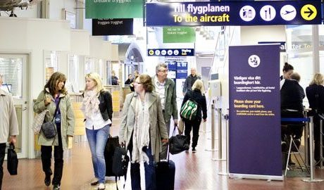 Minskat resande från Luleå Airport