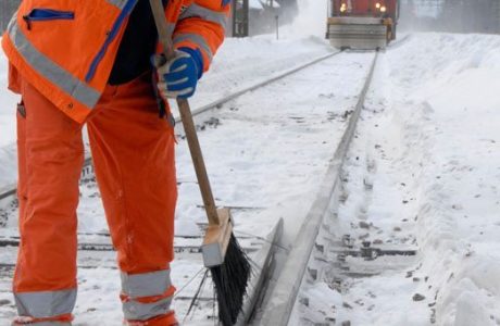 Säkrare snöröjning på järnvägen