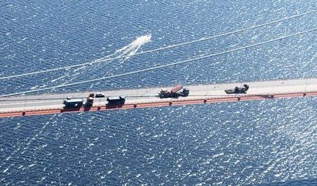 Skanska asfalterar nya Sundsvallsbron