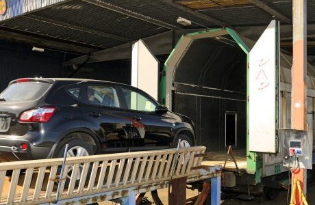 Nytt järnvägsspår för bilar i Göteborgs Hamn
