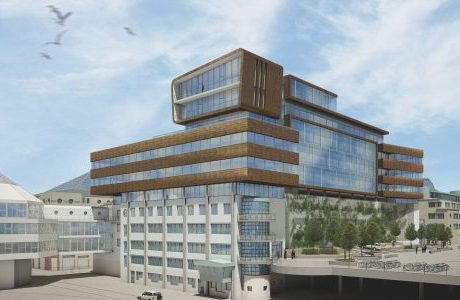 Toppmoderna kontor ovanför resecentrum