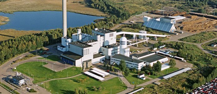 Flygbild u00f6ver omru00e5det. Bildku00e4lla: Karlstad Energi