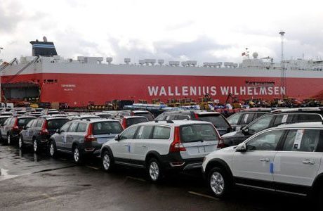 Ökad bilexport i Nordens största hamn