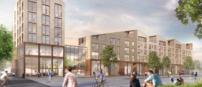 FOJAB arkitekter stu00e5r tillsammans med ICA Fastigheter som vinnare i markanvisningstu00e4vlingen i Brunnshu00f6g. Uppdraget var att utforma ett centralt belu00e4get handelskvarter med en stor dagligvaruhandel i kombination med bostu00e4der och service. Projektet kommer att vara hju00e4rtpunkten fu00f6r de 40 000 personer som ska bo eller arbeta i den nya stadsdel som vu00e4xer fram i nordu00f6stra Lund.