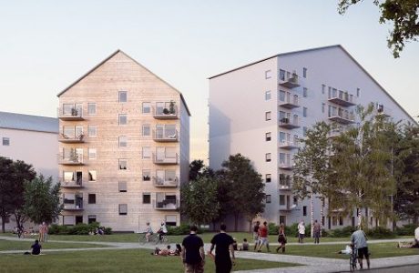Nu byggs Sveriges största trähus