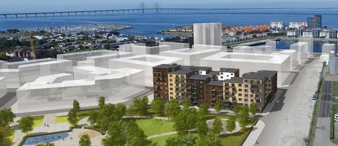Hisstornet 2 - Först ut i nytt område i Limhamn. Bildkälla: MKB Fastighet AB