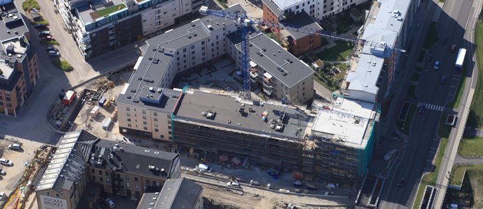 Trångt. En liten plats med många olika flöden kräver extra bra koll på logistiken. Foto: Perry Nordeng.