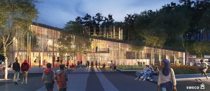 Arkitekttävlingen om det nya kulturhuset i Bergsjön, Göteborg, är avgjord. Det vinnande förslaget Kulturkorgen är utformat av Sweco Architects.