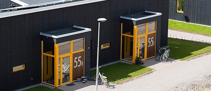 Skanskas nollenergiprojekt Solallén, Växjö. Bildkälla: Skanska