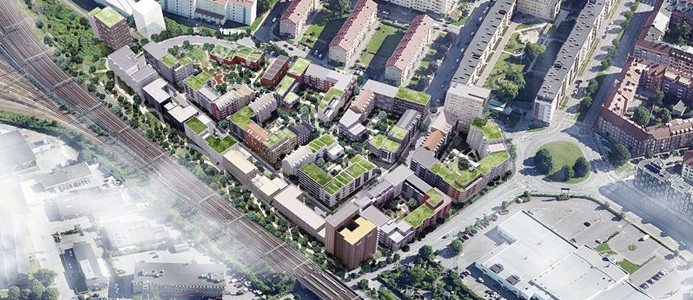 Jernhusen planerar för 800 bostäder i Ellstorp i centrala Malmö