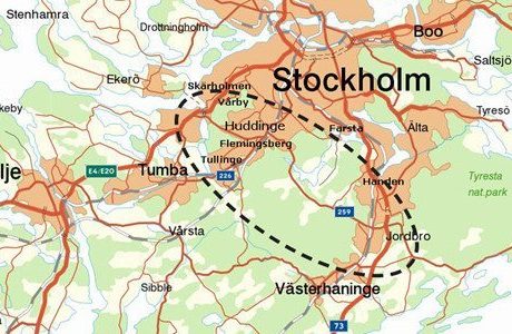 Här ska Trafikverket bygga Tvärförbindelse Södertörn