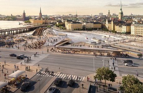 Ny mötesplats byggs vid Slussen