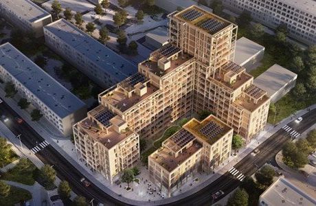 Nytt träbygge i Sundbyberg