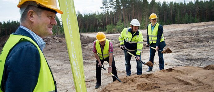 KSRR har tagit första spadtaget i Moskogen