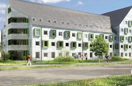 360 studentbostäder, skola och förskola
