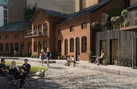 Nio townhouses vid Heden