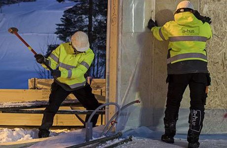 Här byggs soldriven villa