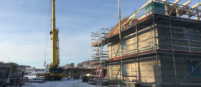 Stallarna byggs för Lilla Edets invånare