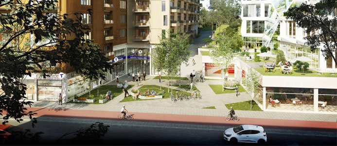 Nya kvarter vid Solnavägen