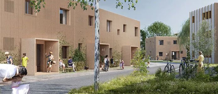 Skiss över Lingenäs nya bostadsområde på Näsby, som ska byggas av Lyckos