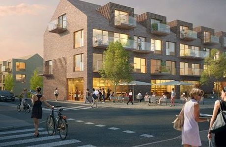 Här byggs 62 lägenheter och 10 radhus