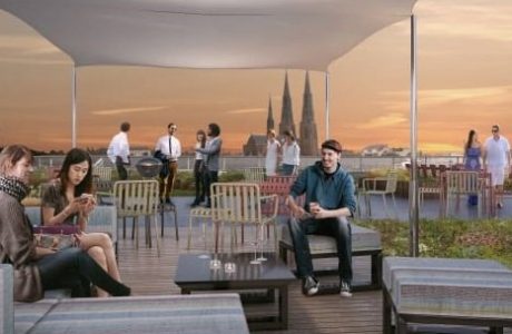 Centralt kontor med fokus på miljö och välmående