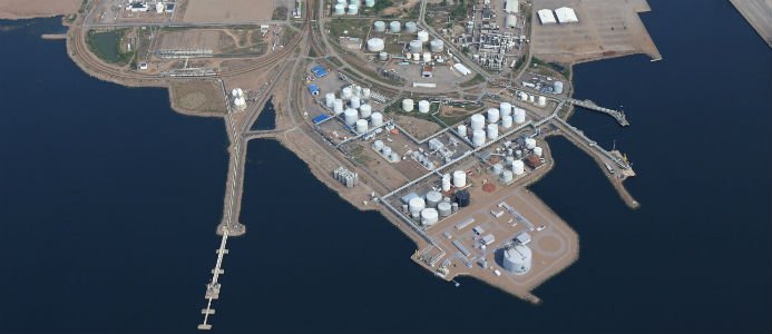 Hamina LNG-terminal. Bildkälla: Wärtsilä
