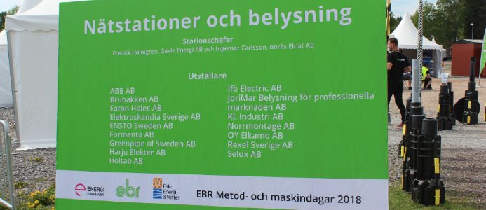 Station 5 Nätstationer och belysning. Foto: Jessica Nejman