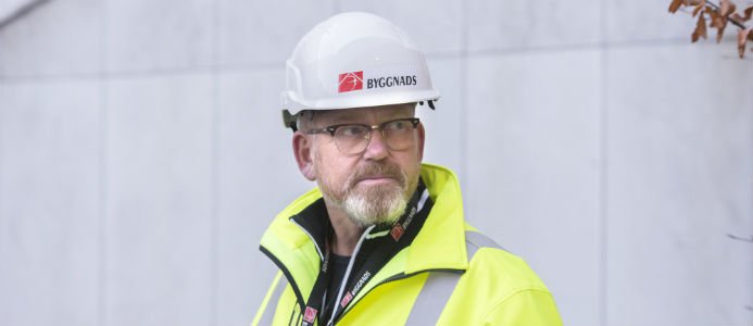 Byggnads ordförande Johan Lindholm. Bildkälla: Byggnads