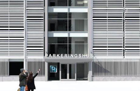 Nytt P-hus i trä på Gävle Strand