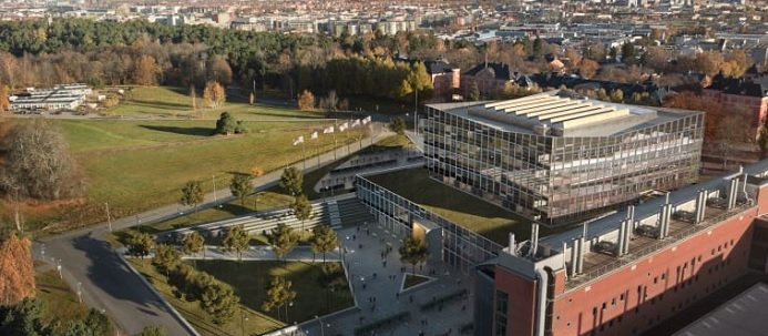 Översiktsbild tillbyggnad Ångströmlaboratoriet, Uppsala Skiss: Tema