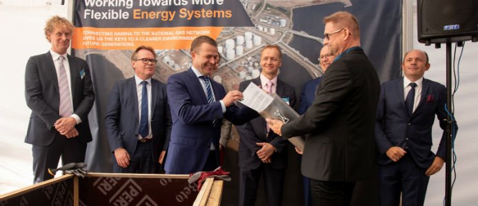 Bild från ceremonin. Foto: Wärtsilä