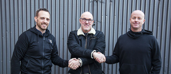 Mikael Kalldin, Crister Isaksson och Marcus Dressle. Foto: Sh Bygg