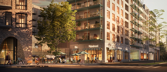 Tobin properties bygger i Sundbyberg.