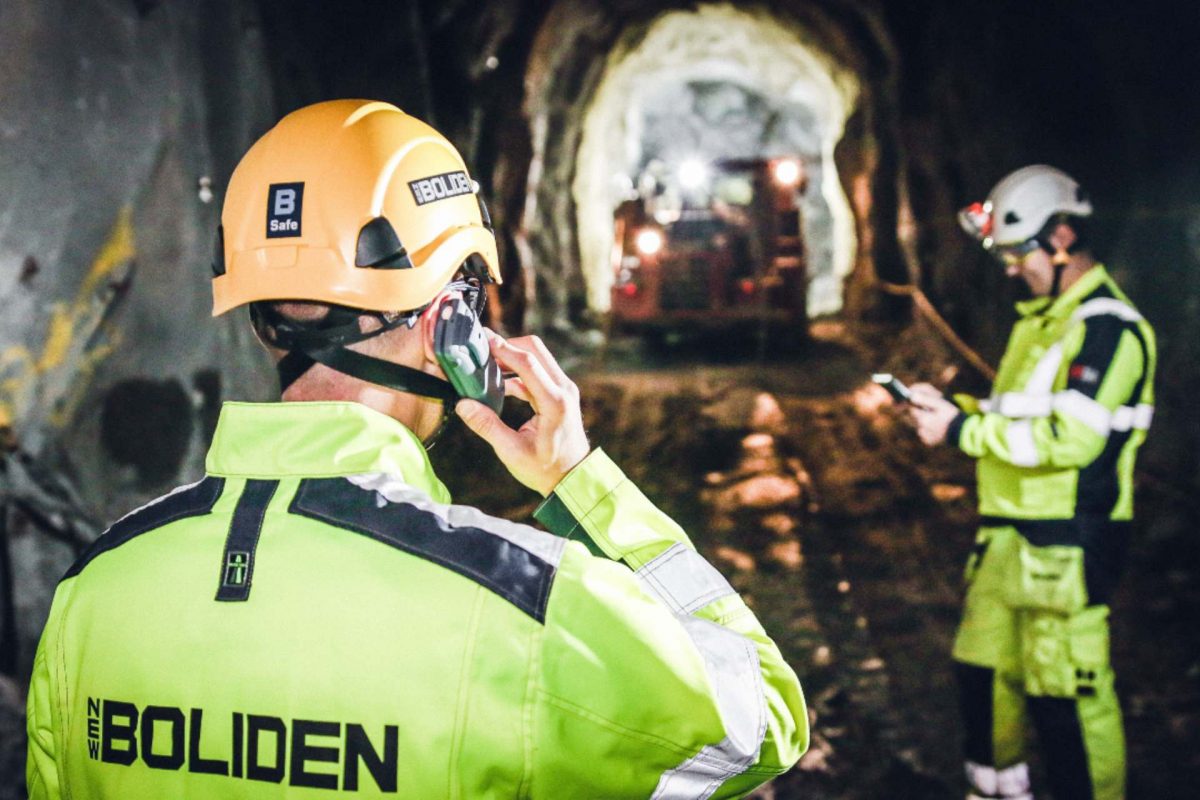 Garpenberg, Mine automation underground. Photo: Boliden/Tomas Westermark