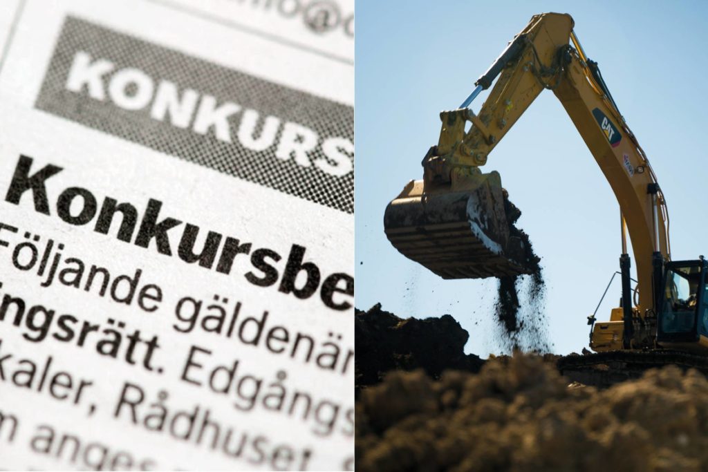 Byggare i konkurs med två miljoner i skulder