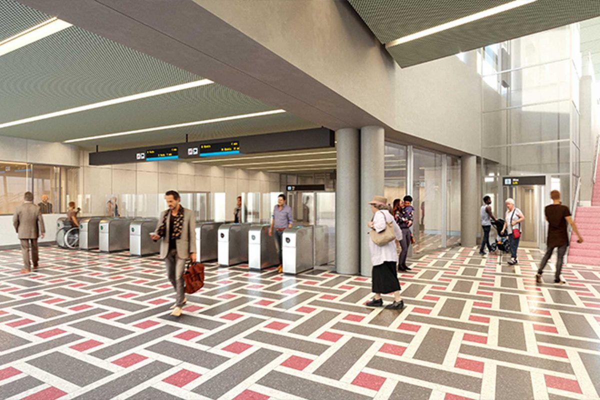 Visionsbild station Järla. Illustration: Region Stockholm/Sweco