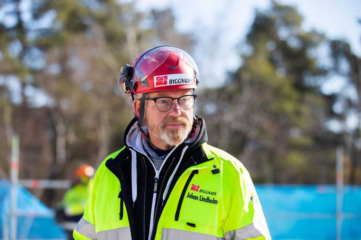 Johan Lindholm, Byggnads förbundsordförande. Bild: Byggnads