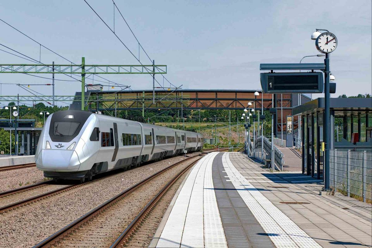 Det första tåget beräknas kunna sättas i trafik under 2026. Pressbild/Alstom