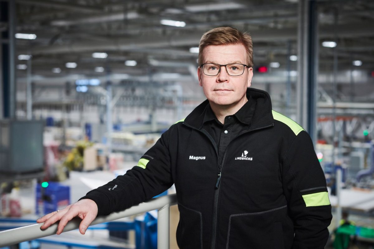 Magnus Edin kliver av som vd för Lindbäcks Bygg
