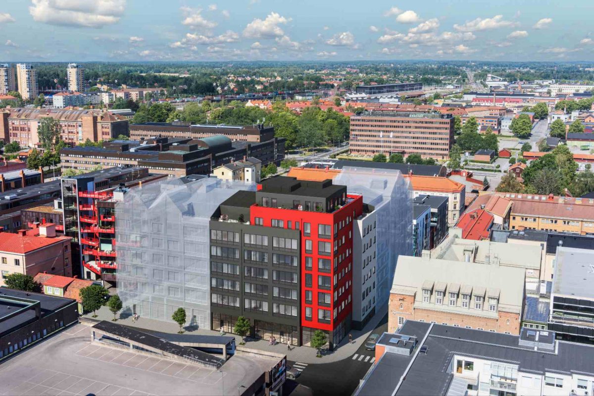 Fristaden byggs i Eskilstuna centrum. Bild: Wec360