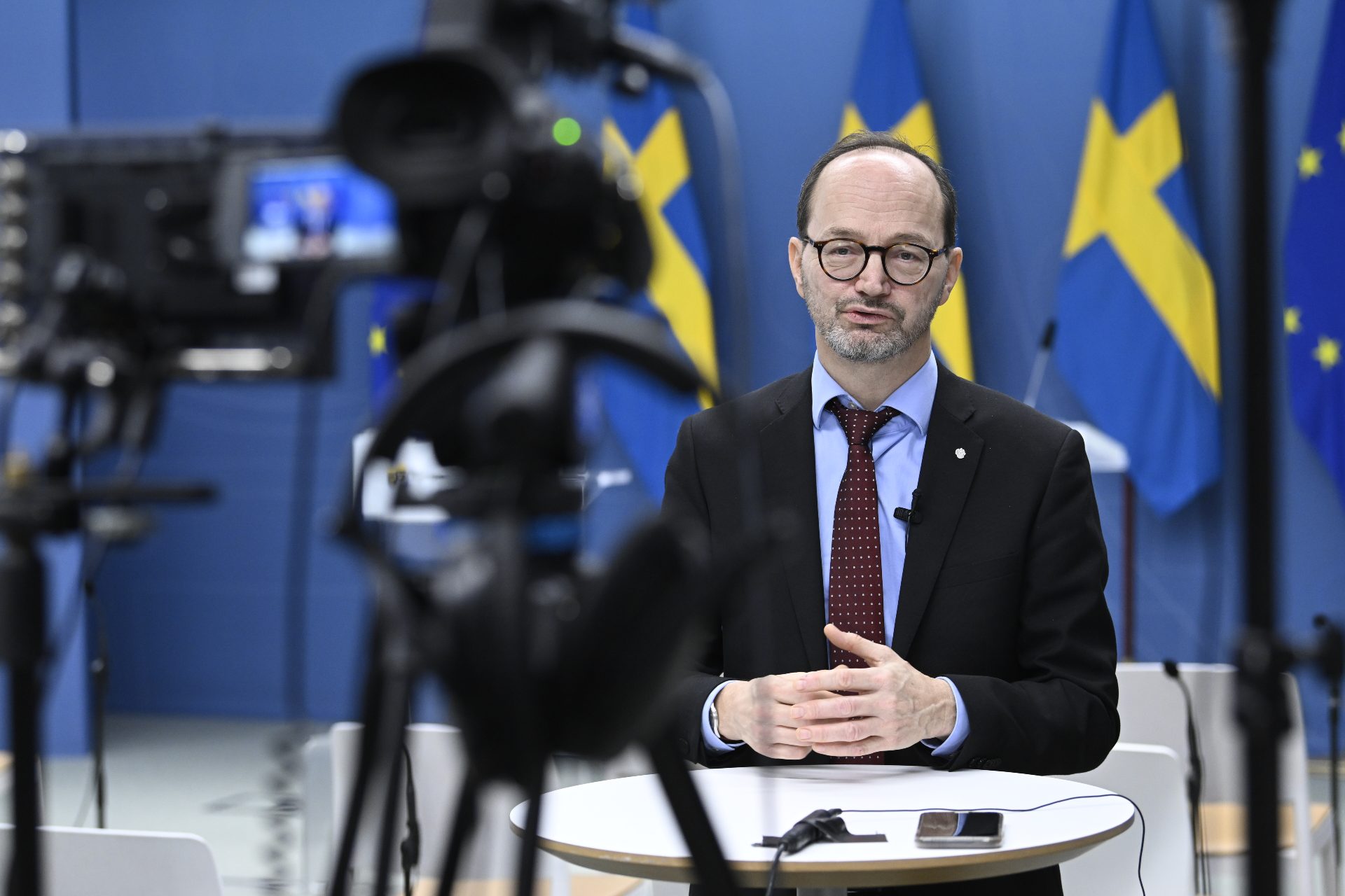 Infrastrukturminister Tomas Eneroth. Foto: Jessica Gow/TT