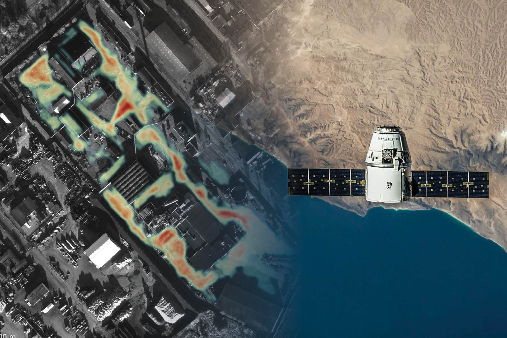 Bildcollage från vänster. Fotograf: GlobalTrust / SpaceX