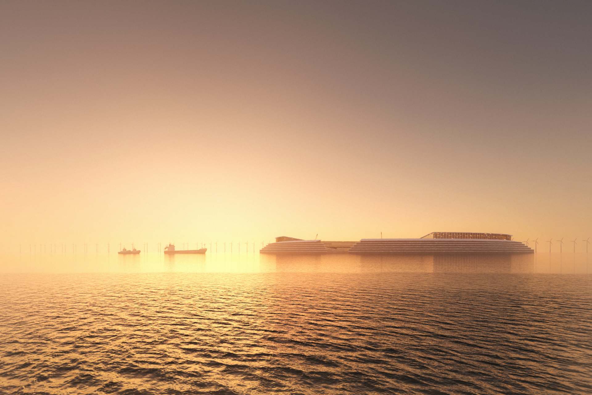 Energiø. Visualisering Sweco Architects