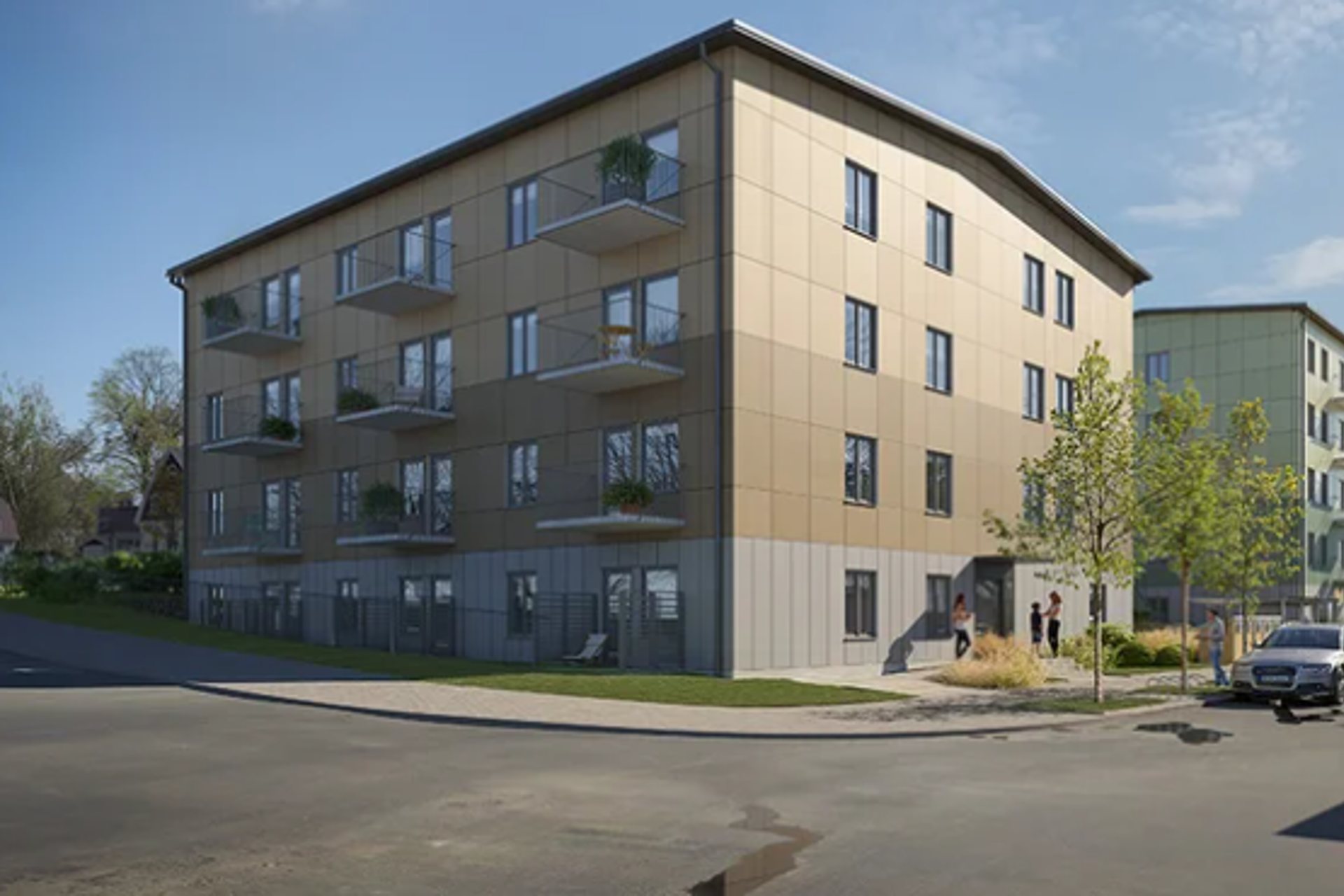 Lindbäcks uppför 95 lägenheter i Nynäshamn