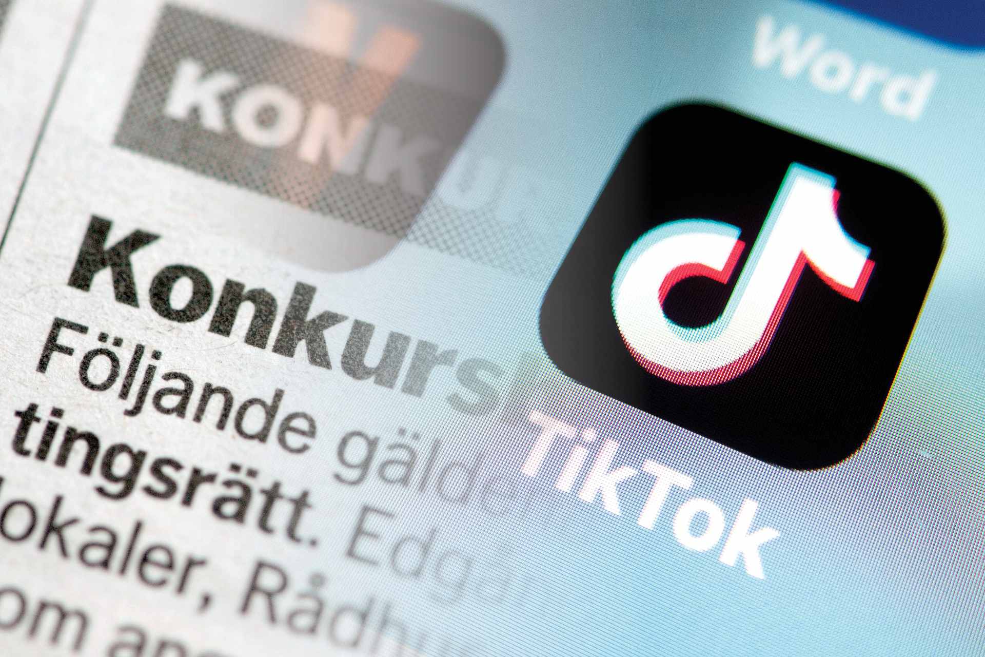Tiktok-byggare försatt i konkurs