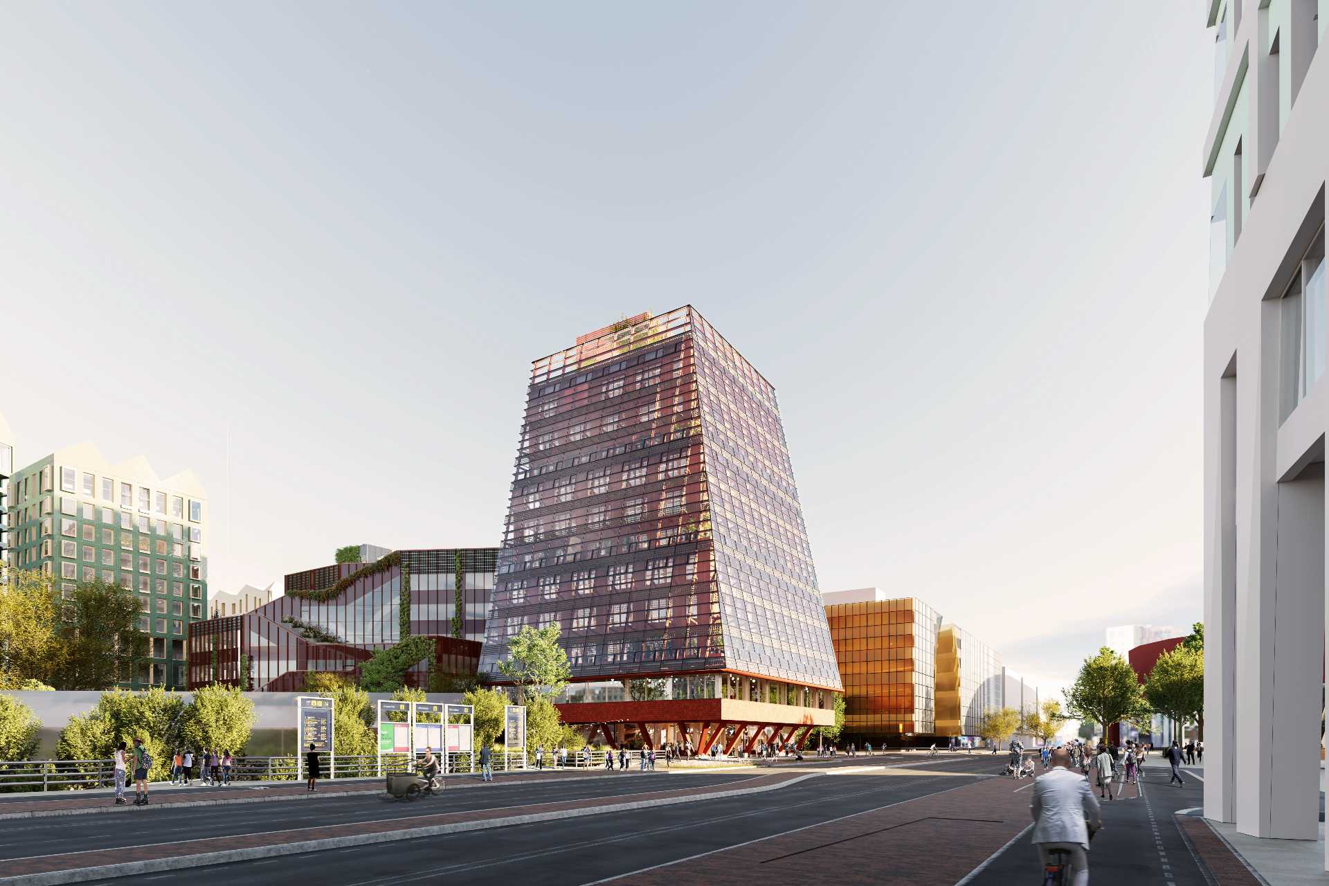 Här byggs landets högsta kontorshus i trä