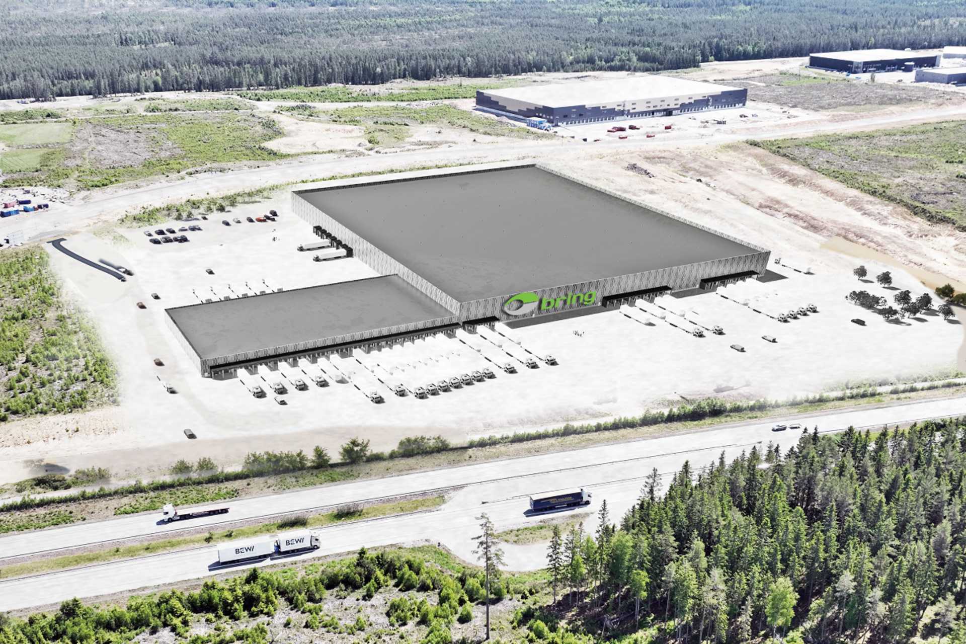 Logicenters och Bring uppför stor anläggning