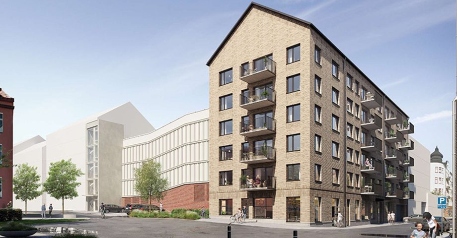 Gammalt sjukhusområde blir nytt bostadskvarter Logo